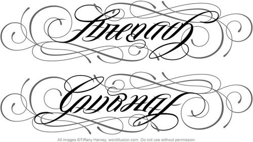 2 word ambigram tattoo generator